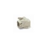Embase encastrée 3A, Polycarbonate, Polyamide, IP65, Sortie basse